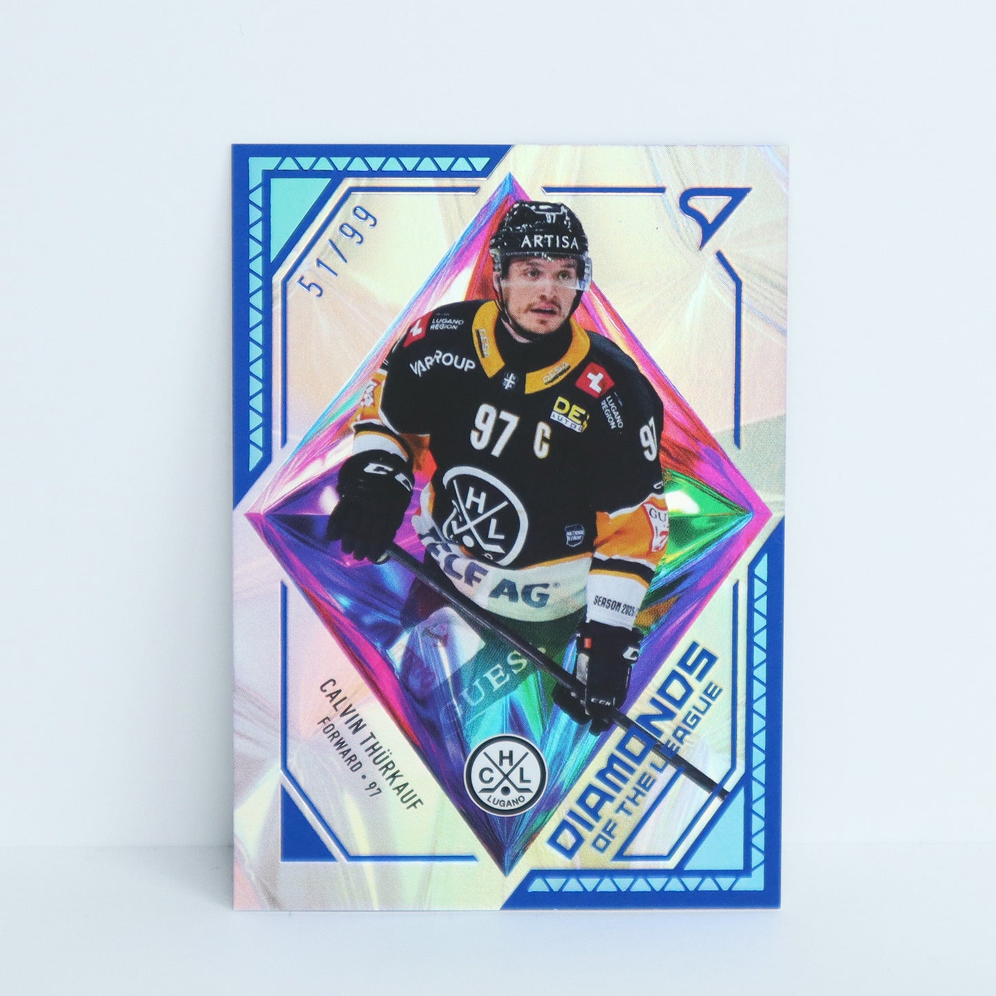 DL-34 - HCL - CALVIN THURKAUF - DIAMONDS OF THE LEAGUE BLUE - 51/99
