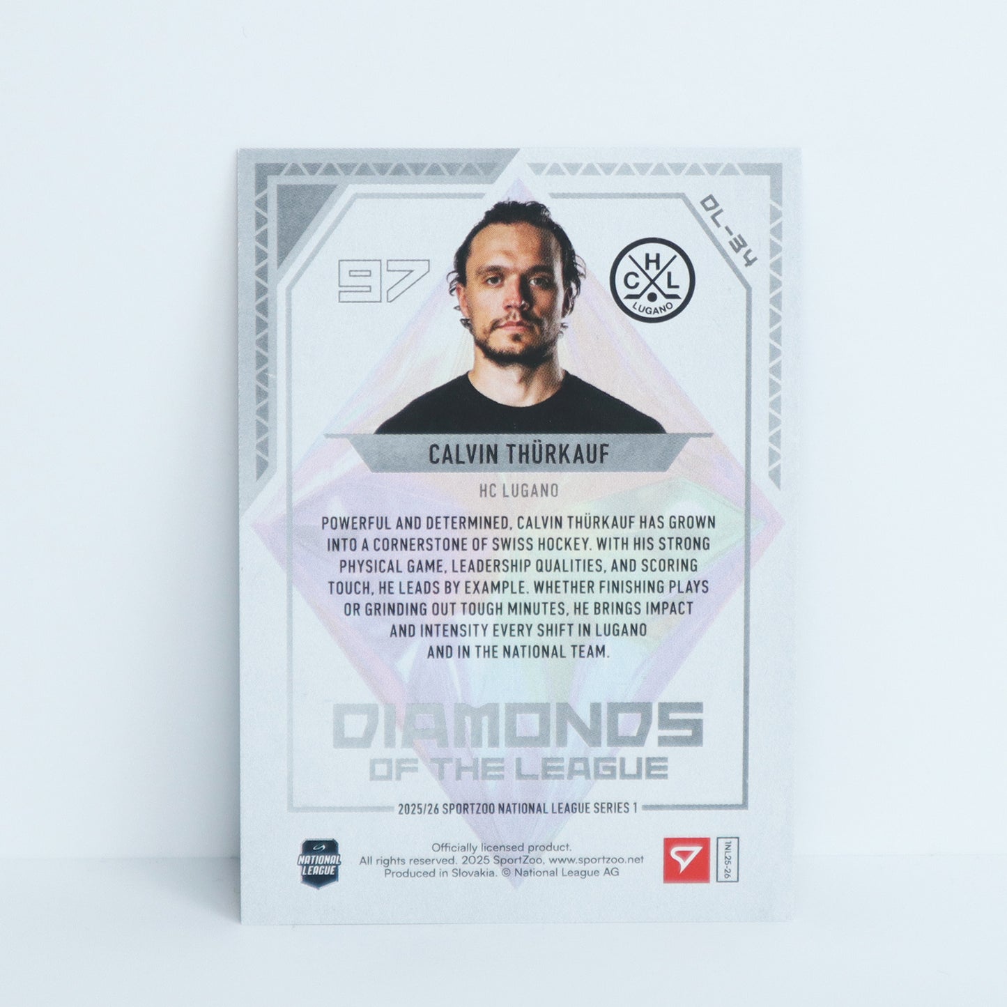 DL-34 - HCL - CALVIN THURKAUF - DIAMONDS OF THE LEAGUE BLUE - 51/99