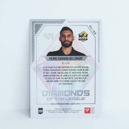 DL-35 - HCA - PIERRE-EDOUARD BELLEMARE - DIAMONDS OF THE LEAGUE BLUE - 11/99