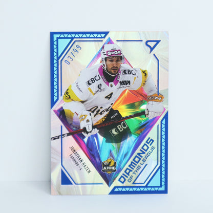 DL-36 - HCA - JONATHAN HAZEN - DIAMONDS OF THE LEAGUE BLUE - 03/99