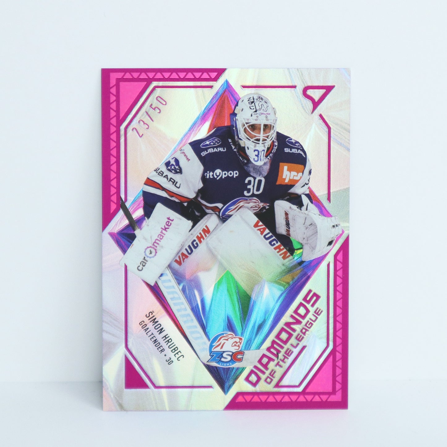 DL-01 - ZSC - SIMON HRUBEC - DIAMONDS OF THE LEAGUE PINK - 23/50