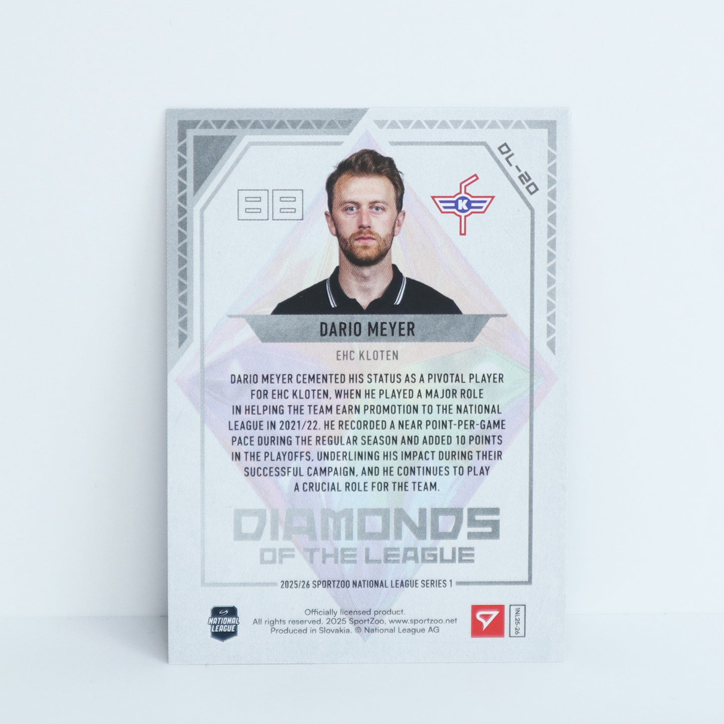 DL-20 - EHCK - DARIO MEYER - DIAMONDS OF THE LEAGUE PINK - 31/50