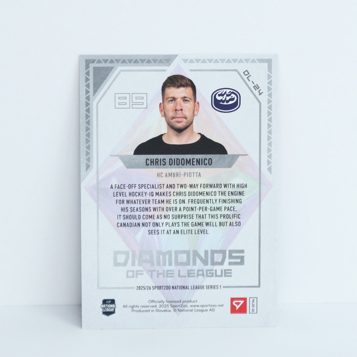 DL-24 - HCAP - CHRIS DIDOMENICO - DIAMONDS OF THE LEAGUE PINK - 34/50