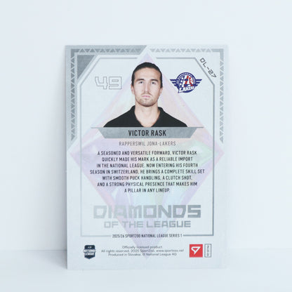DL-27 - SCRJ - VICTOR RASK - DIAMONDS OF THE LEAGUE PINK - 35/50