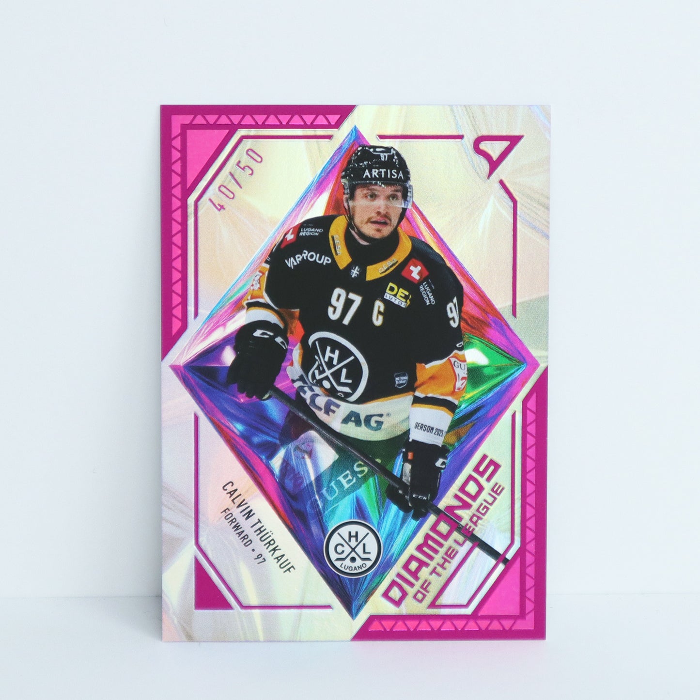 DL-34 - HCL - CALVIN THURKAUF - DIAMONDS OF THE LEAGUE PINK - 40/50