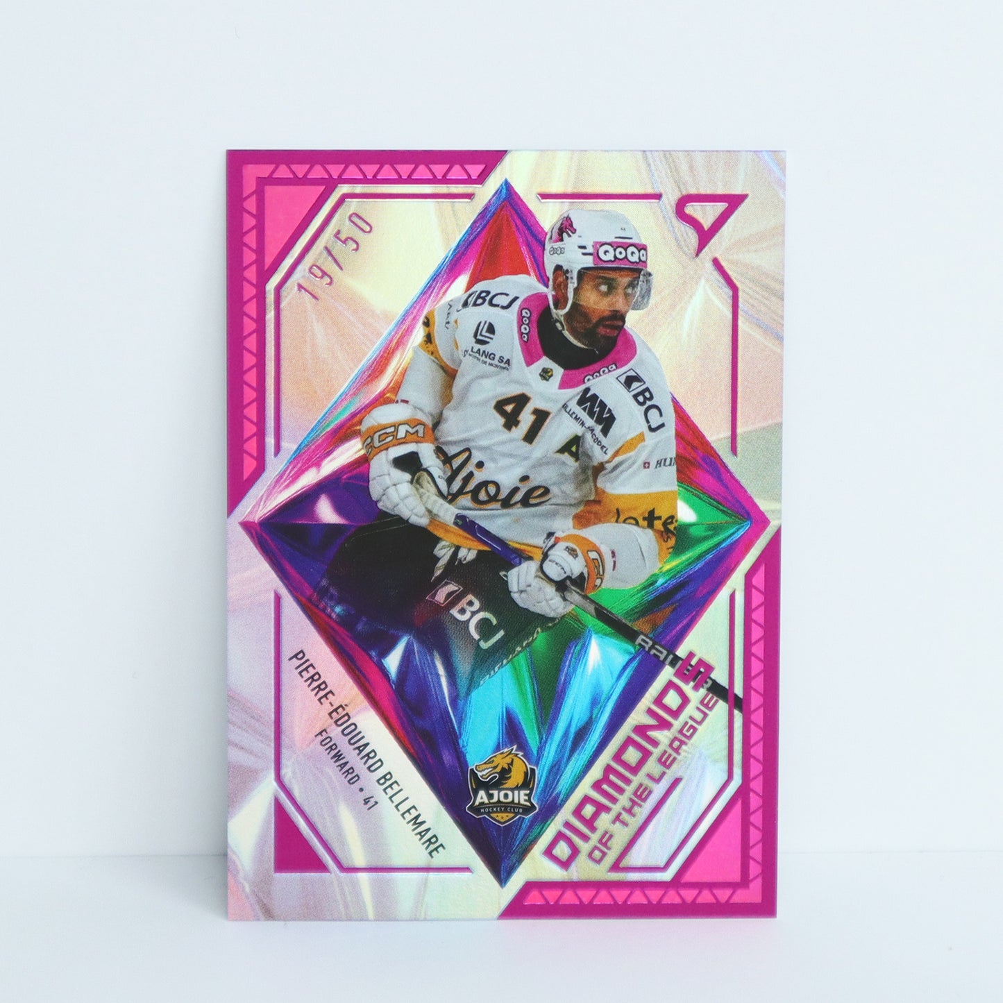 DL-35 - HCA - PIERRE-EDOUARD BELLEMARE - DIAMONDS OF THE LEAGUE PINK - 19/50