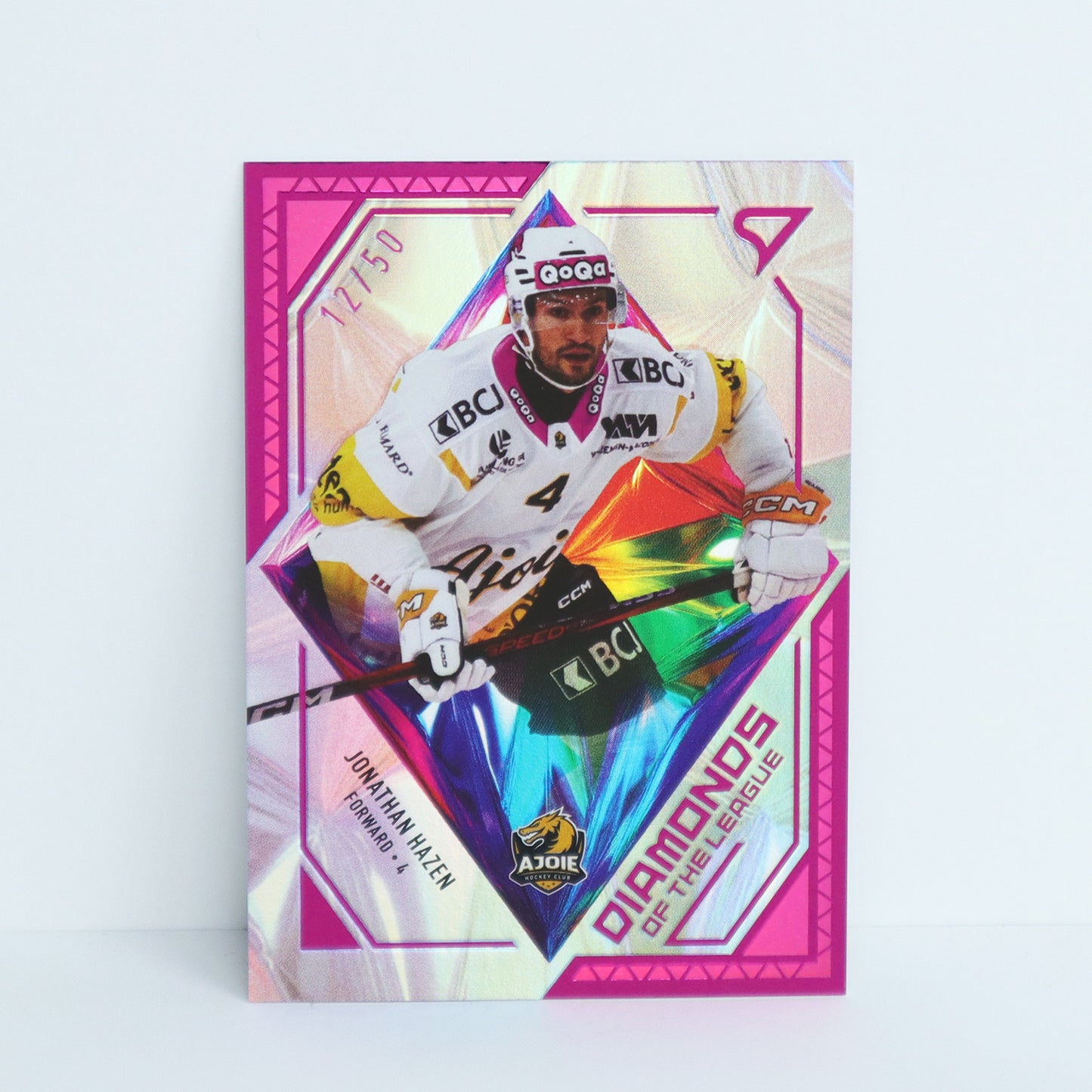 DL-36 - HCA - JONATHAN HAZEN - DIAMONDS OF THE LEAGUE PINK - 12/50
