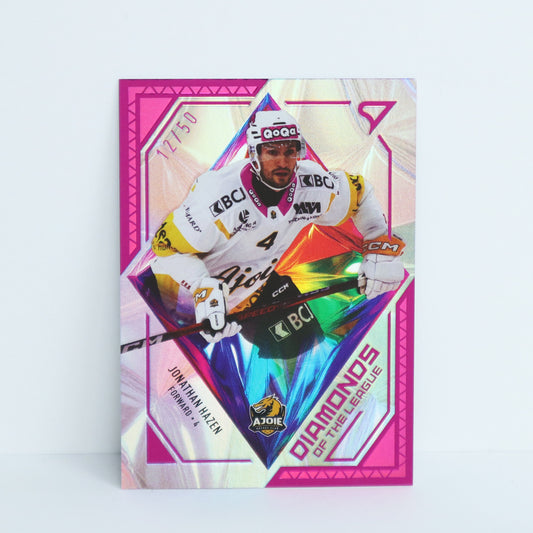 DL-36 - HCA - JONATHAN HAZEN - DIAMONDS OF THE LEAGUE PINK - 12/50