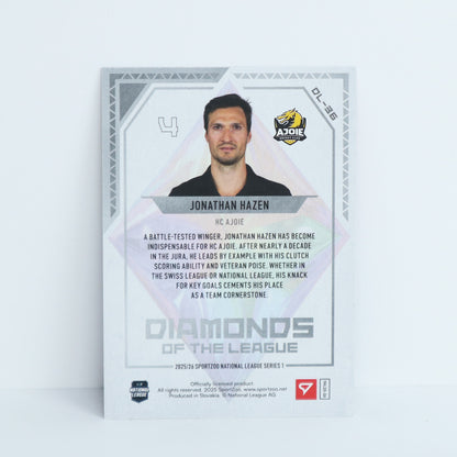 DL-36 - HCA - JONATHAN HAZEN - DIAMONDS OF THE LEAGUE PINK - 36/50