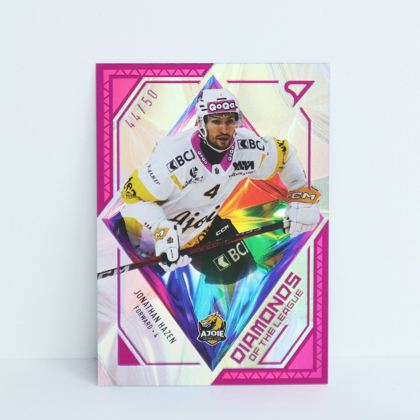DL-36 - HCA - JONATHAN HAZEN - DIAMONDS OF THE LEAGUE PINK - 44/50