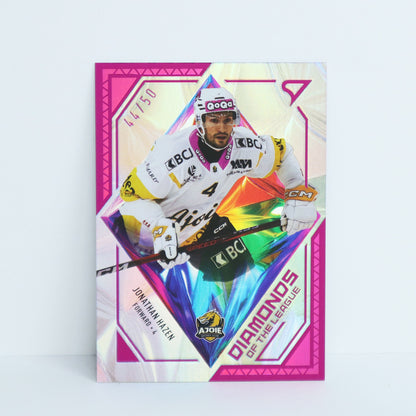 DL-36 - HCA - JONATHAN HAZEN - DIAMONDS OF THE LEAGUE PINK - 44/50