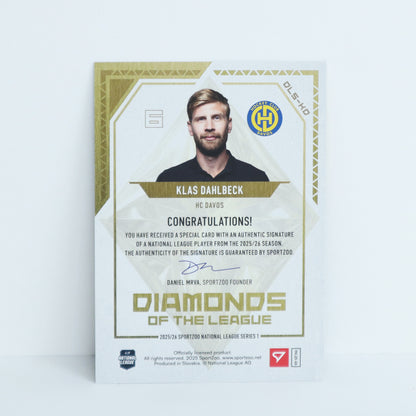 DLS-KD - HCD - KLAS DAHLBECK - DIAMONDS OF THE LEAGUE GOLD AUTO - 21/30