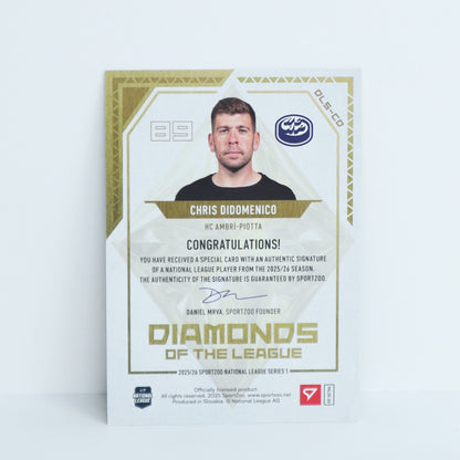 DLS-CD - HCAP - CHRIS DIDOMENICO - DIAMONDS OF THE LEAGUE GOLD AUTO - 10/30