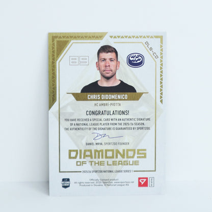 DLS-CD - HCAP - CHRIS DIDOMENICO - DIAMONDS OF THE LEAGUE GOLD AUTO - 19/30