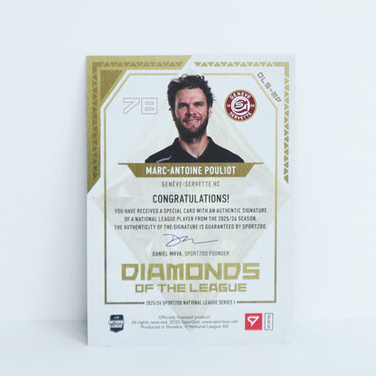 DLS-MP - GSHC - MARC-ANTOINE POULIOT - DIAMONDS OF THE LEAGUE GOLD AUTO - 03/30
