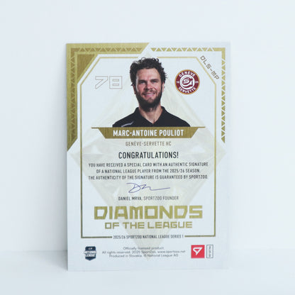 DLS-MP - GSHC - MARC-ANTOINE POULIOT - DIAMONDS OF THE LEAGUE GOLD AUTO - 17/30