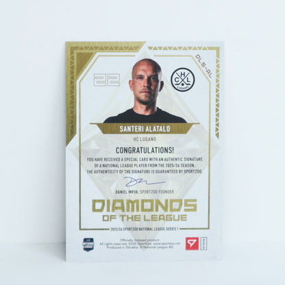 DLS-AL - HCL - SANTERI ALATALO - DIAMONDS OF THE LEAGUE GOLD AUTO - 20/30