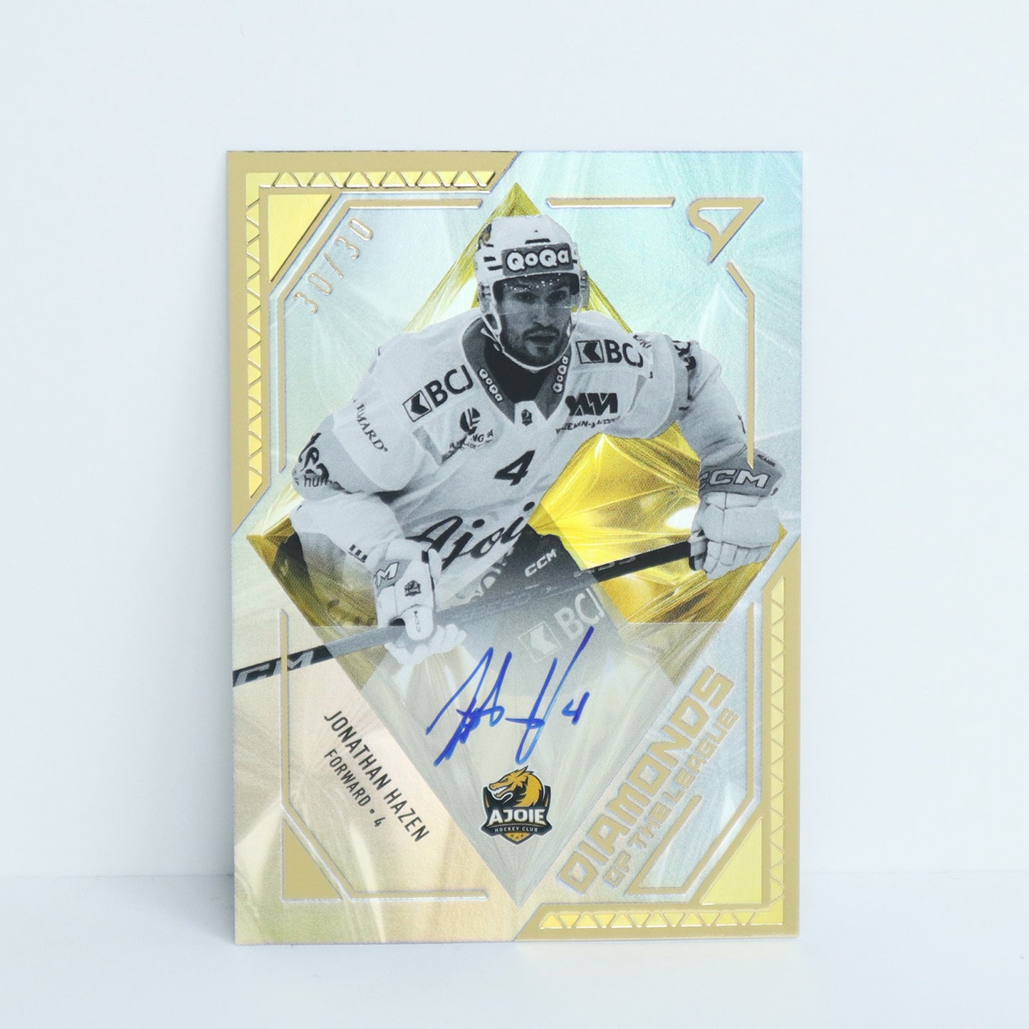 DLS-JH - HCA - JONATHAN HAZEN - DIAMONDS OF THE LEAGUE GOLD AUTO - 30/30