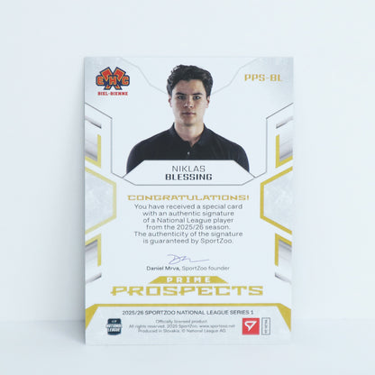 PPS-BL - EHCB - NIKLAS BLESSING - PRIME PROSPECTS GOLD AUTO - 02/35