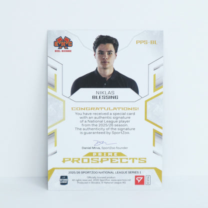 PPS-BL - EHCB - NIKLAS BLESSING - PRIME PROSPECTS GOLD AUTO - 19/35