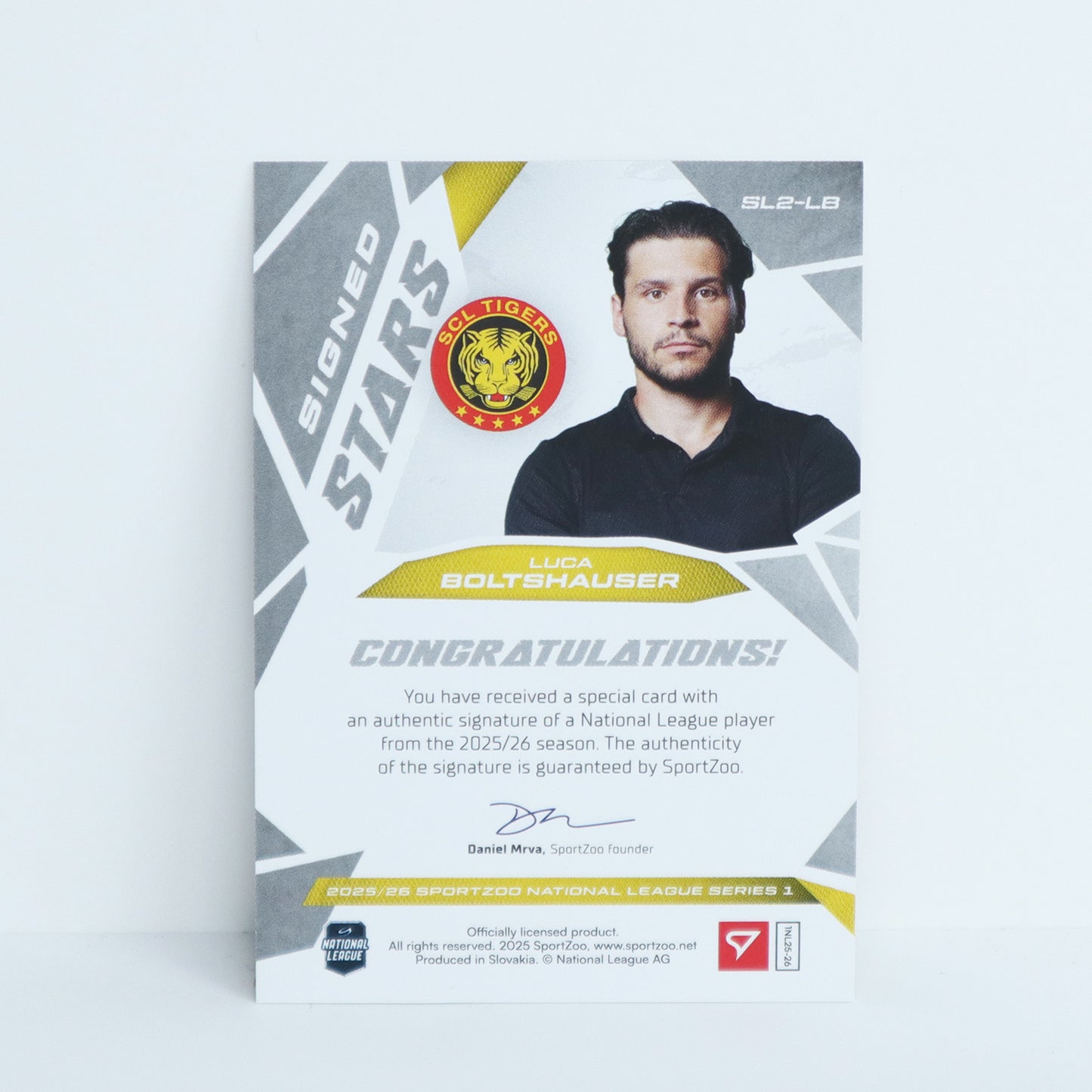 SL2-LB - SCL - LUCA BOLTSHAUSER - SIGNED STARS LEVEL 2 - 40/69