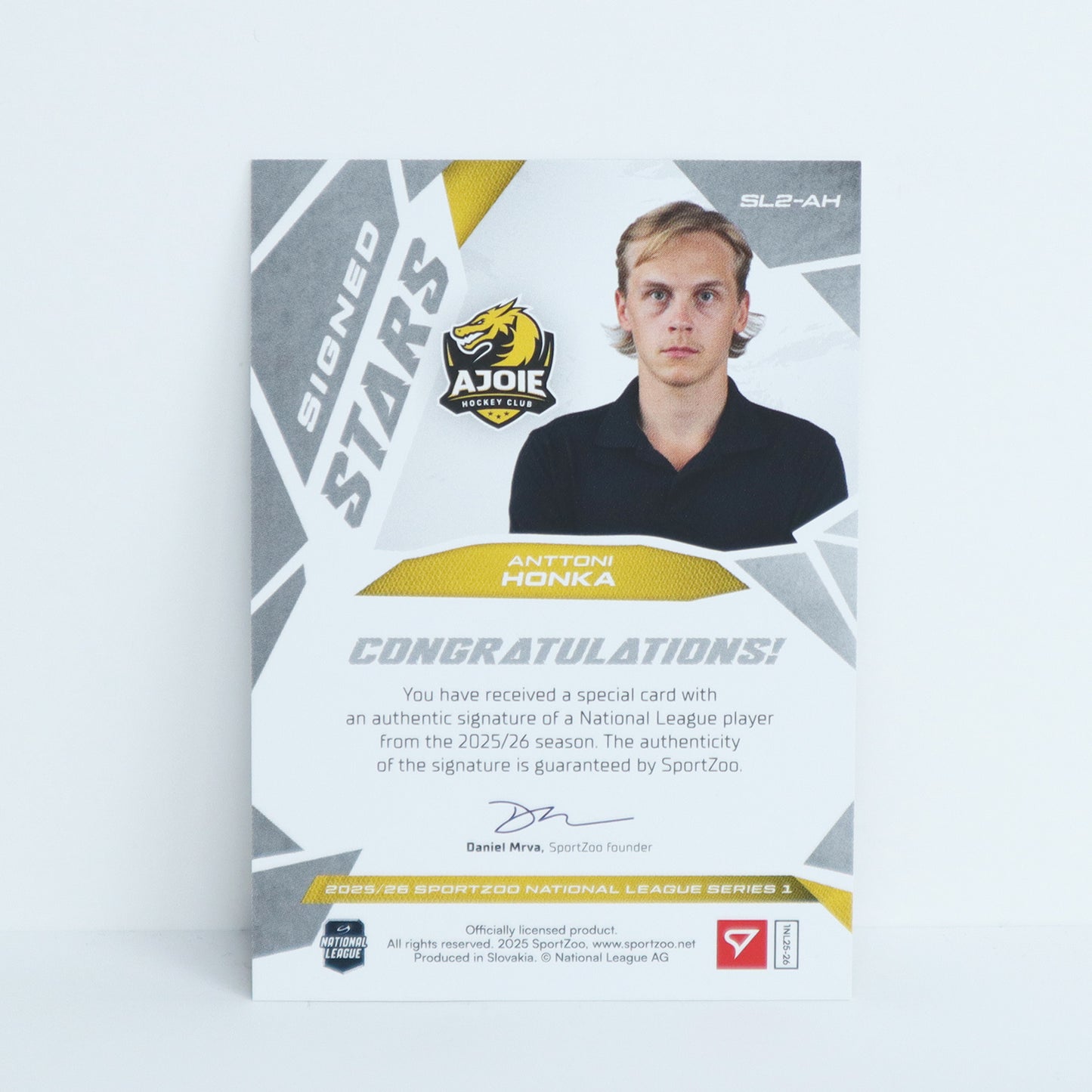 SL2-AH - HCA - ANTTONI HONKA - SIGNED STARS LEVEL 2 - 31/69