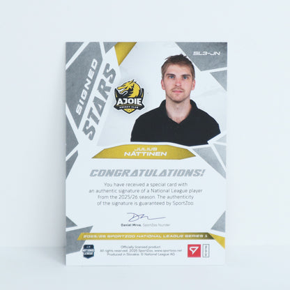 SL3-JN - HCA - JULIUS NATTINEN - SIGNED STARS LEVEL 3 - 20/39