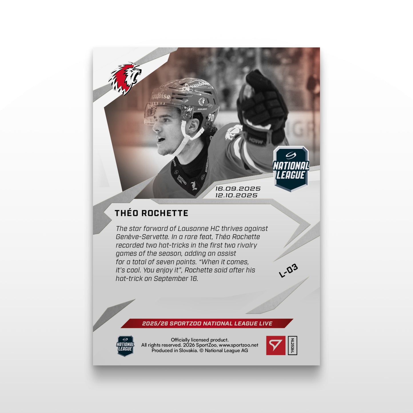 L-03 - THEO ROCHETTE - LIVE CARDS