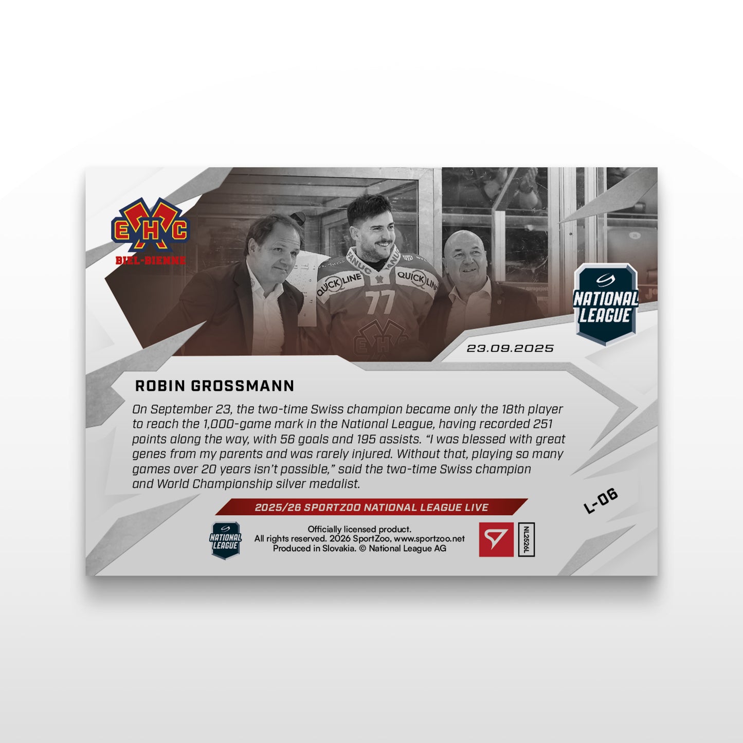 L-06 - ROBIN GROSSMANN - LIVE CARDS