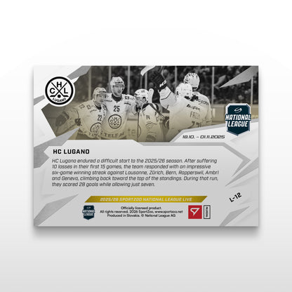 L-12 - HC LUGANO - LIVE CARDS