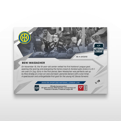 L-18 - BENI WAIDACHER - LIVE CARDS