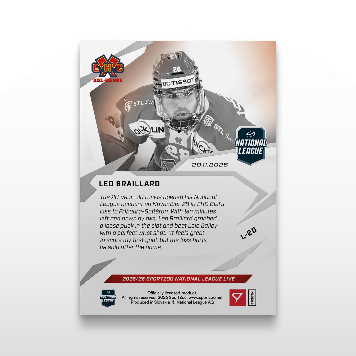 L-20 - LEO BRAILLARD - LIVE CARDS