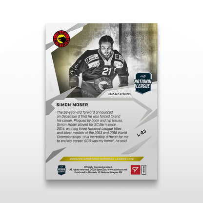 L-23 - SIMON MOSER - LIVE CARDS