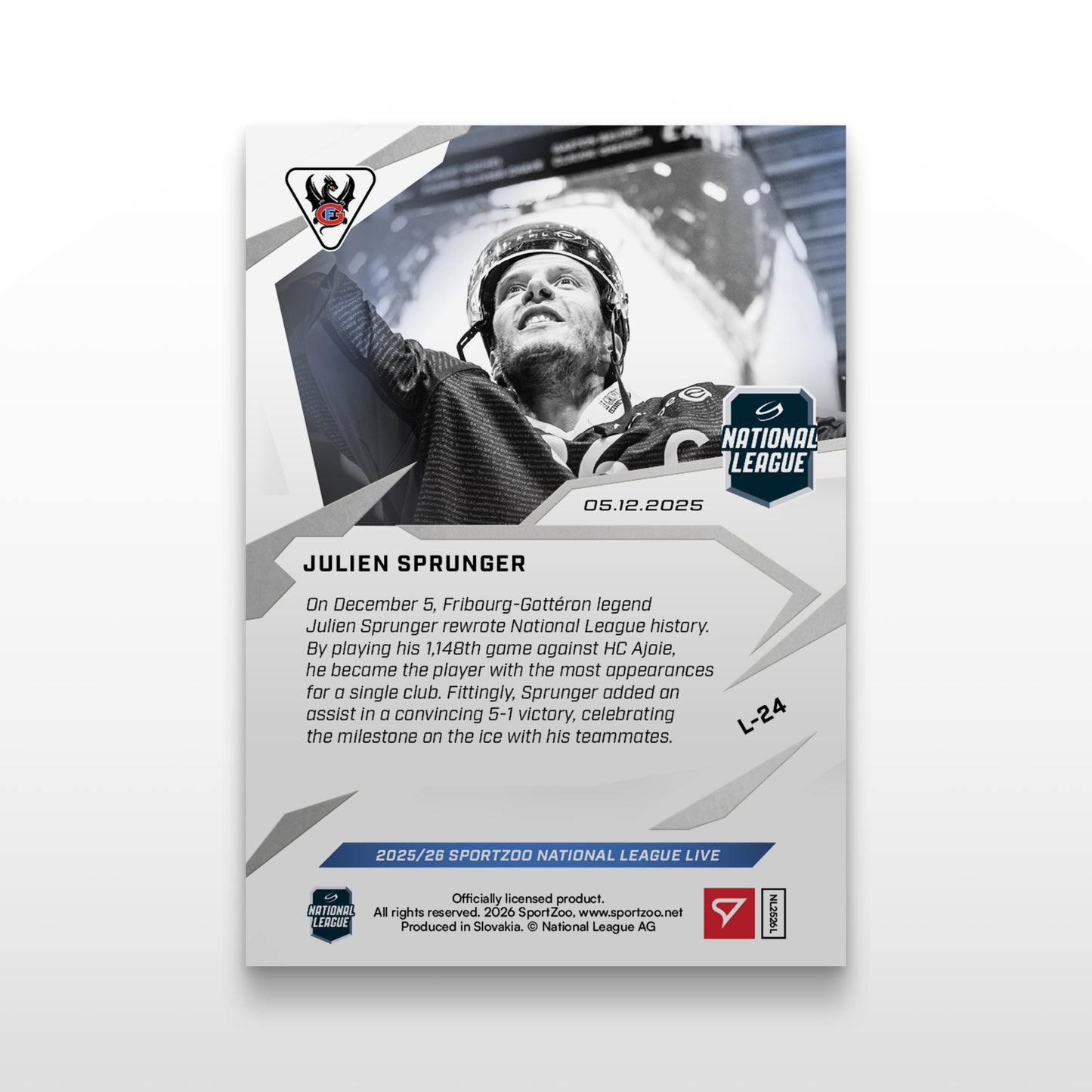 L-24 - JULIEN SPRUNGER - LIVE CARDS