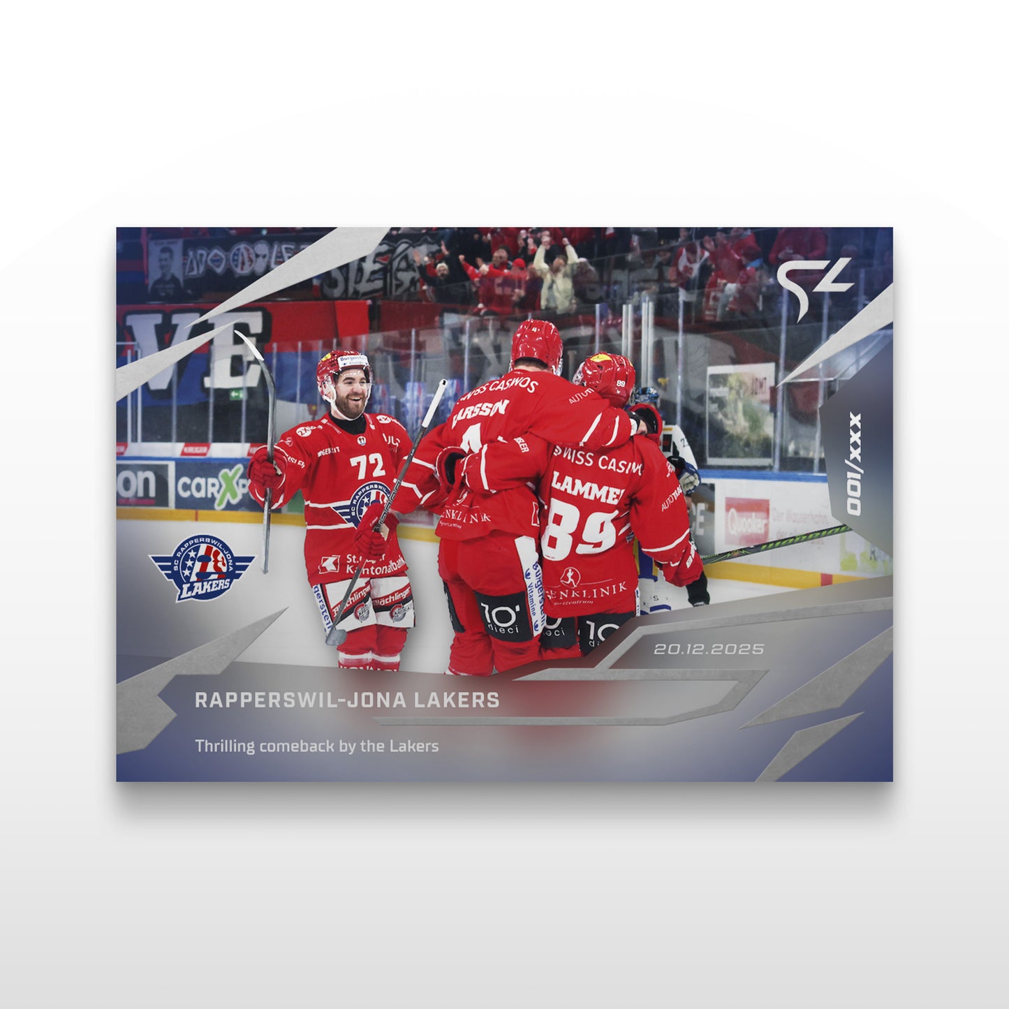 L-26 - RAPPERSWIL-JONA LAKERS - LIVE CARDS
