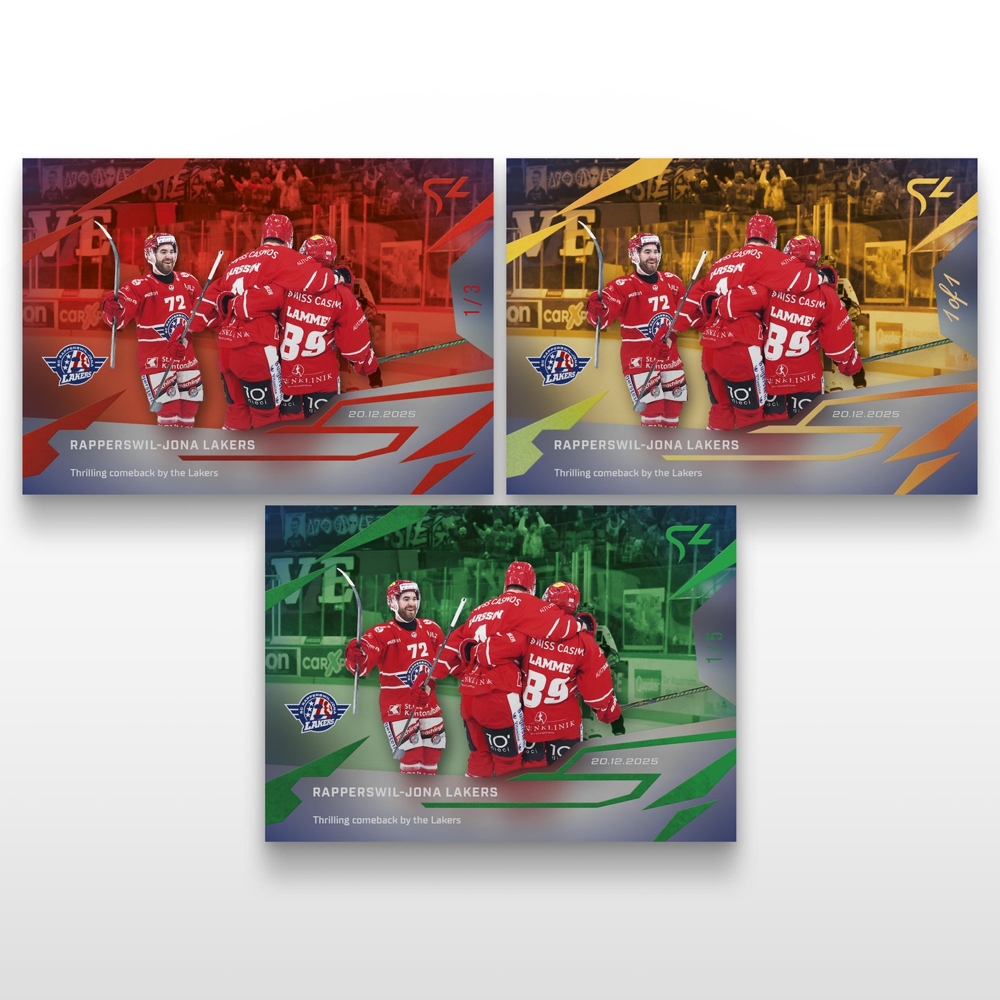 L-26 - RAPPERSWIL-JONA LAKERS - LIVE CARDS