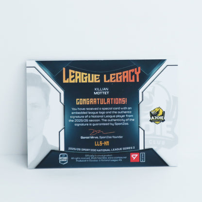 LLS-KM - HCA - KILLIAN MOTTET - LEAGUE LEGACY BLACK AUTO - 1/1
