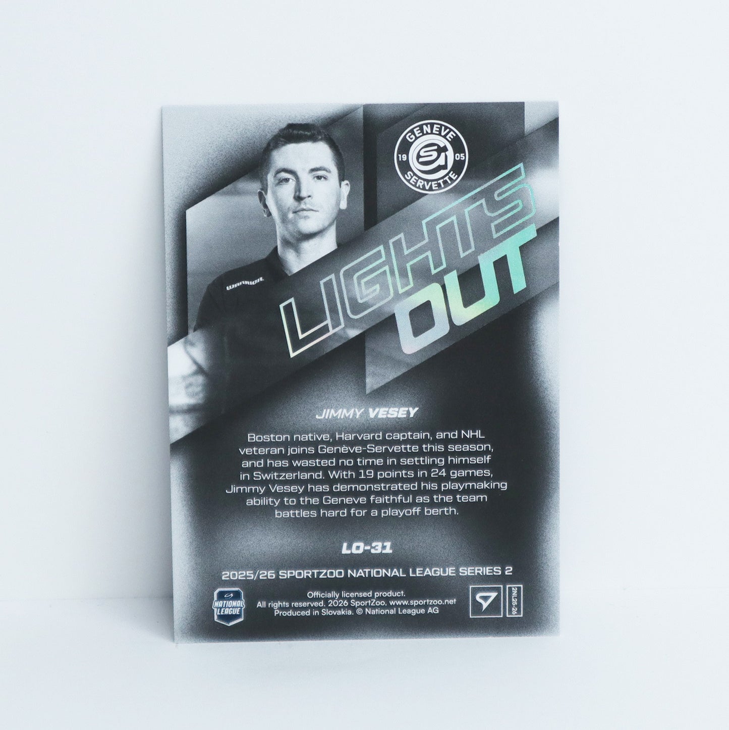 LO-31 - GSHC - JIMMY VESEY - LIGHTS OUT PINK - 82/99