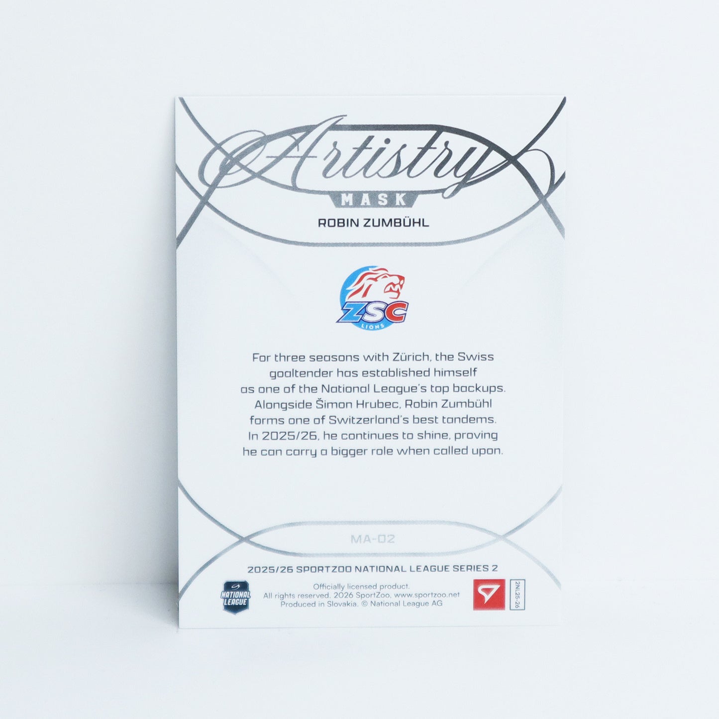 MA-02 - ZSC - ROBIN ZUMBUHL - MASK ARTISTRY BLUE - 30/65