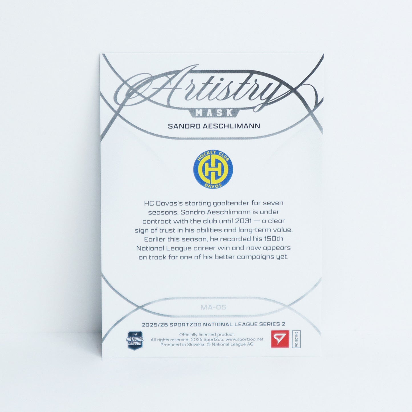 MA-05 - HCD - SANDRO AESCHLIMANN - MASK ARTISTRY BLUE - 32/65
