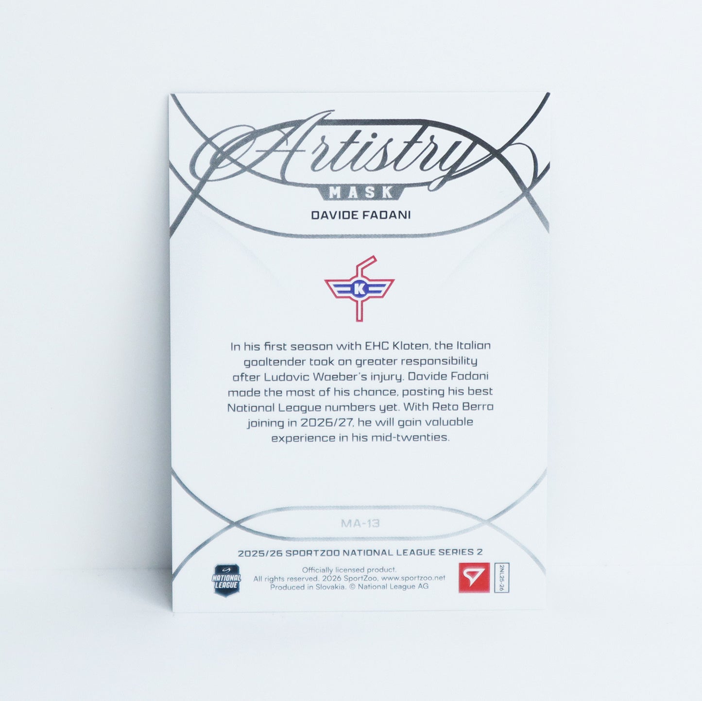 MA-13 - EHCK - DAVIDE FADANI - MASK ARTISTRY BLUE - 62/65