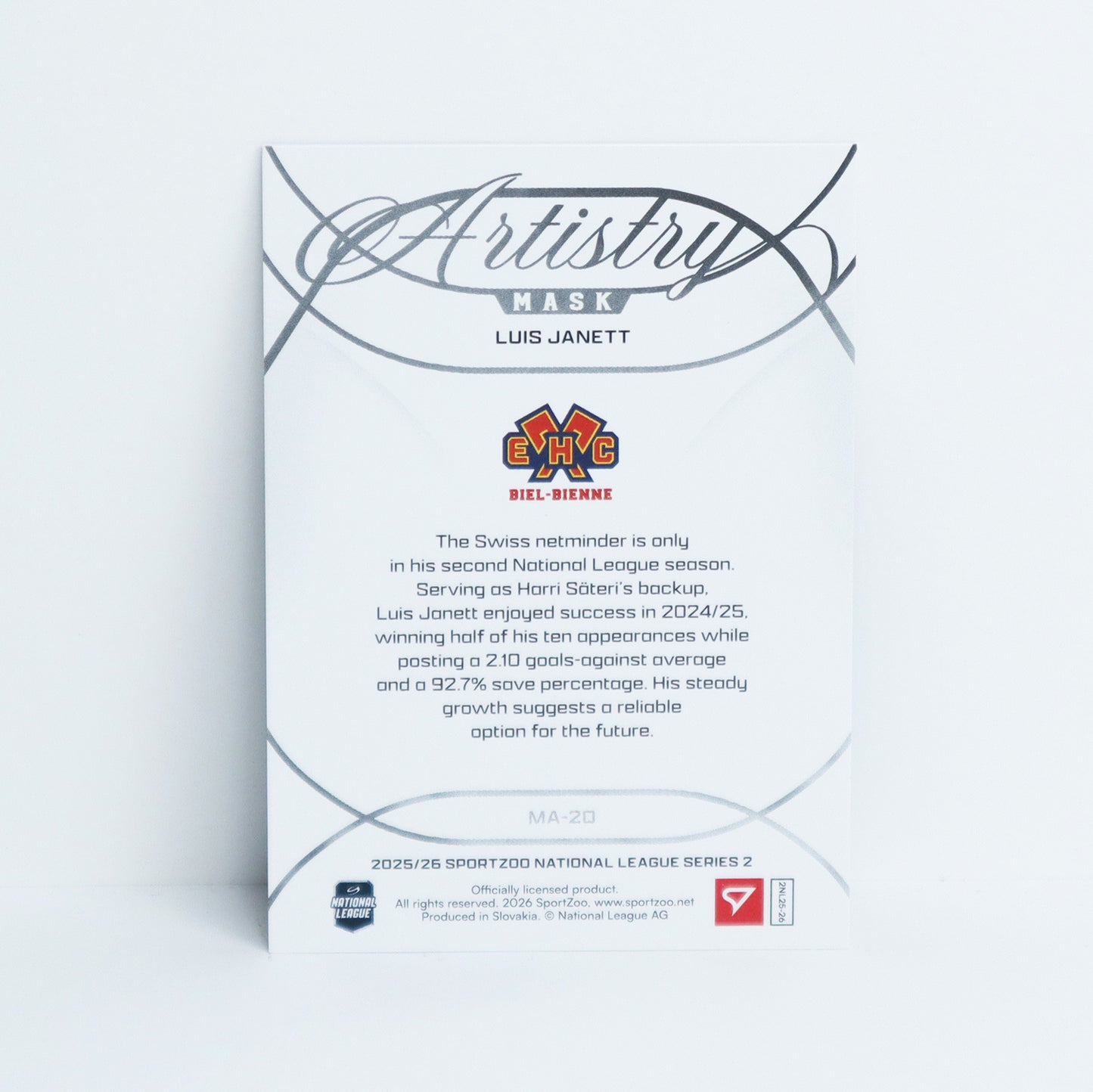 MA-20 - EHCB - LUIS JANETT - MASK ARTISTRY BLUE - 12/65