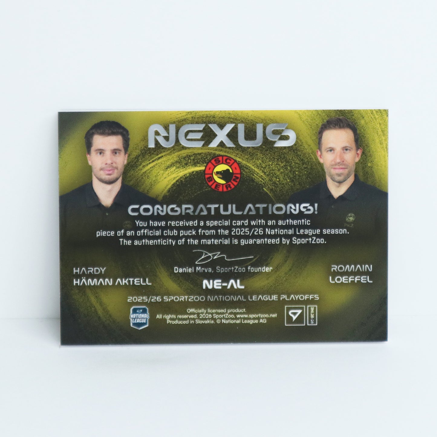 NE-AL - SCB - HARDY HAMAN AKTELL - ROMAIN LOEFFEL - NEXUS PUCK - 09/15