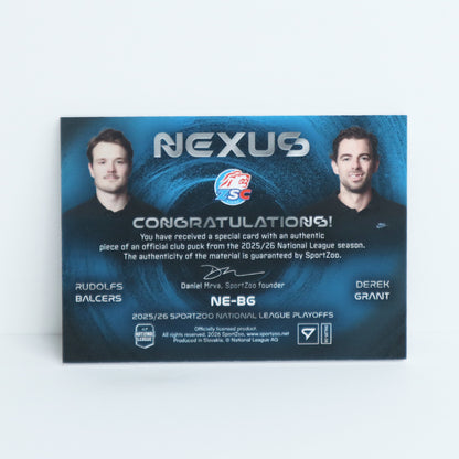 NE-BG - ZSC - RUDOLFS BALCERS - DEREK GRANT - NEXUS PUCK - 08/15