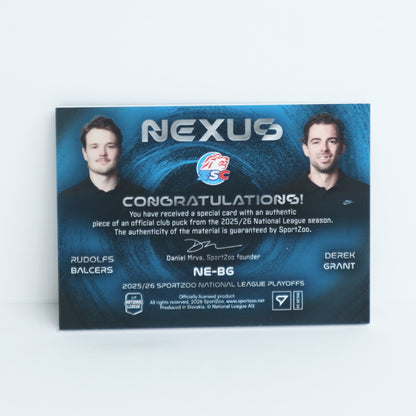 NE-BG - ZSC - RUDOLFS BALCERS - DEREK GRANT - NEXUS PUCK - 11/15