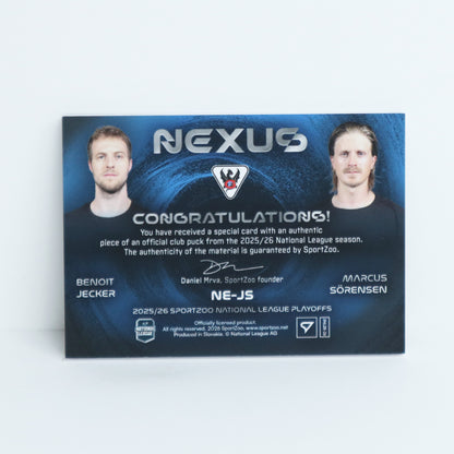 NE-JS - FRI - BENOIT JECKER - MARCUS SORENSEN - NEXUS PUCK - 05/15