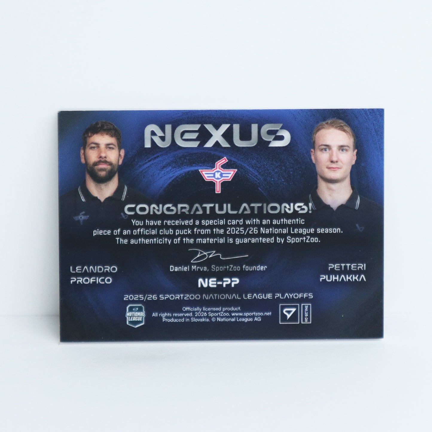 NE-PP - EHCK - LEANDRO PROFICO - PETTERI PUHAKKA - NEXUS PUCK - 14/15