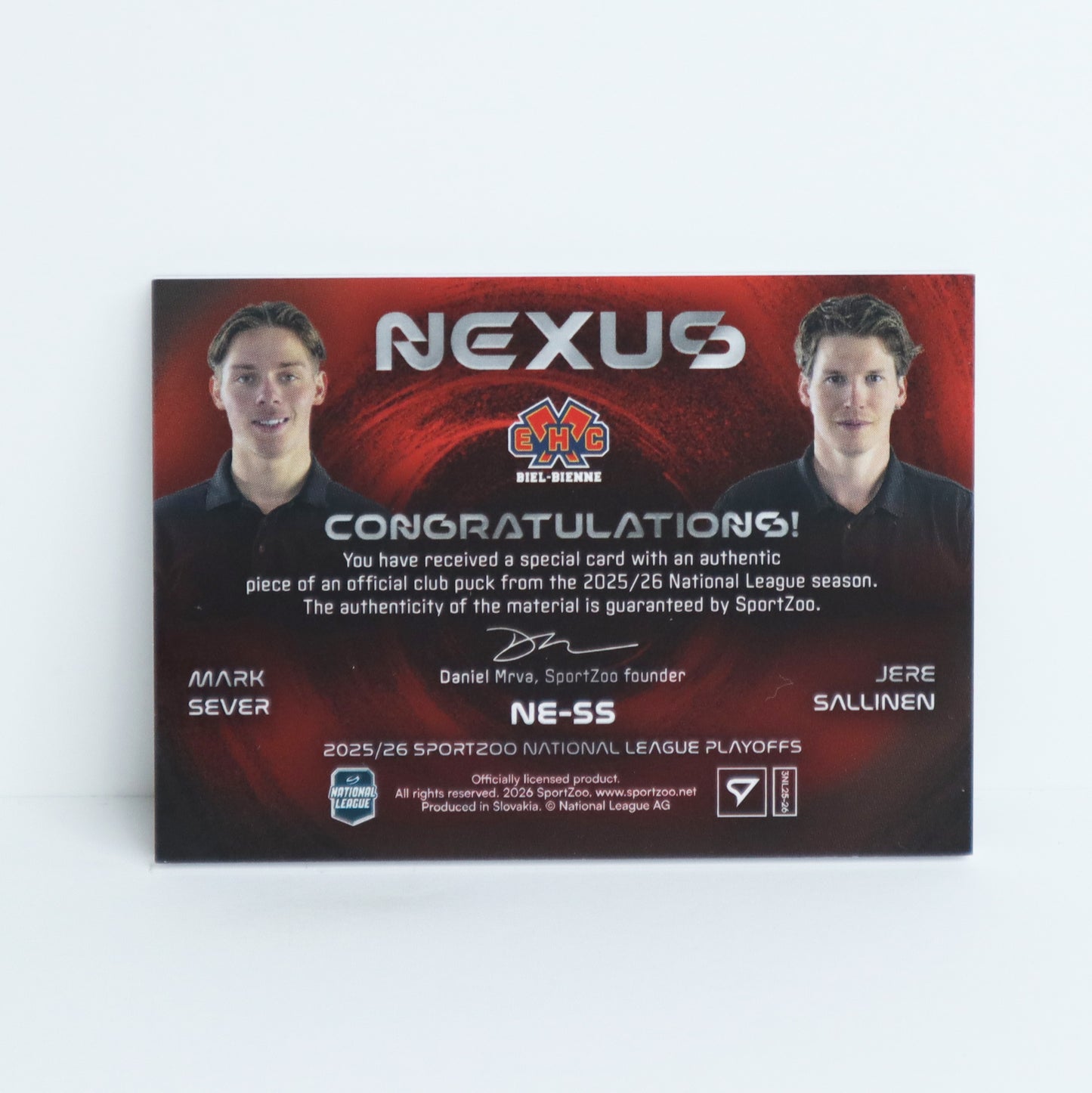 NE-SS - EHCB - MARK SEVER - JERE SALLINEN - NEXUS PUCK - 06/15