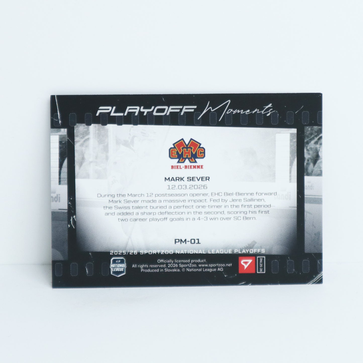 PM-01 - EHCB - MARK SEVER - PLAYOFF MOMENTS BASE