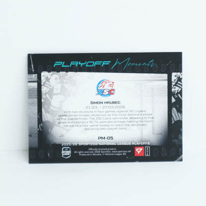 PM-05 - ZSC - SIMON HRUBEC - PLAYOFF MOMENTS BLUE - 09/25